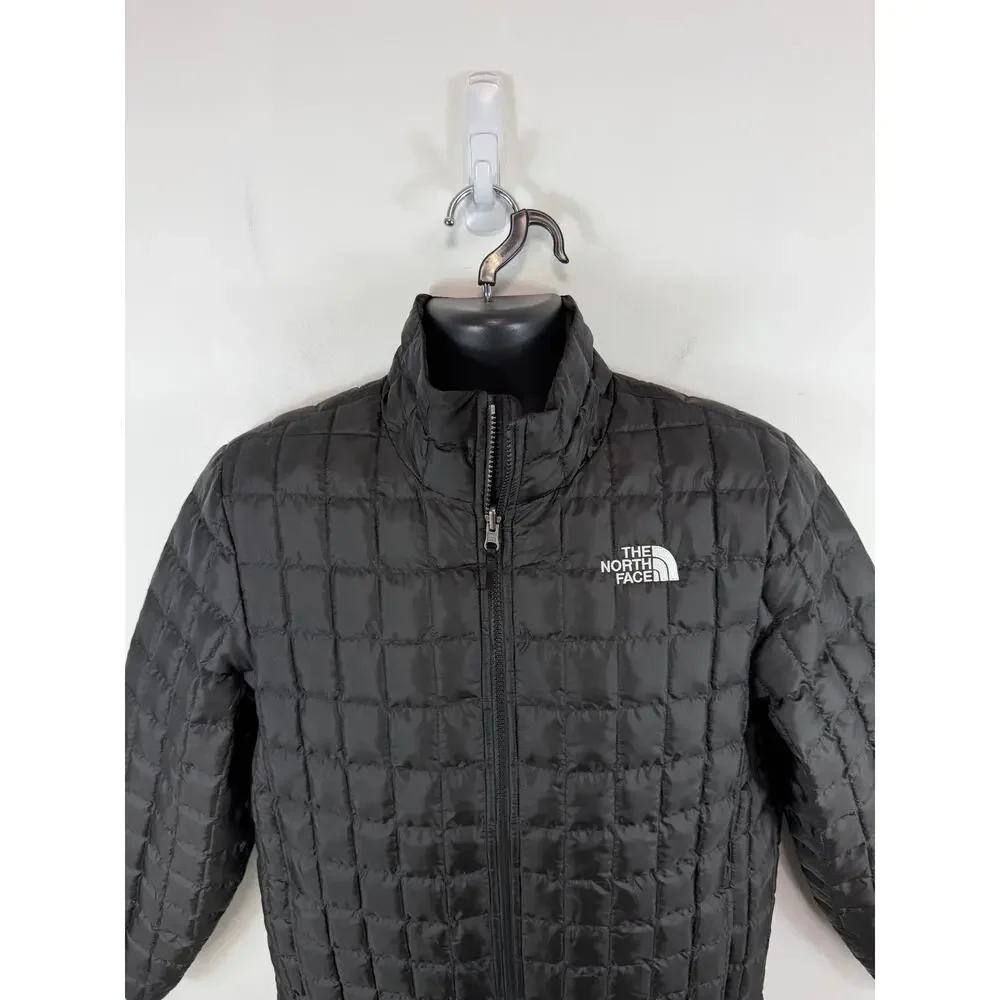 North Face Thermoball Puffer Jacket Black Size Medium NEW Quilted Outdoors
